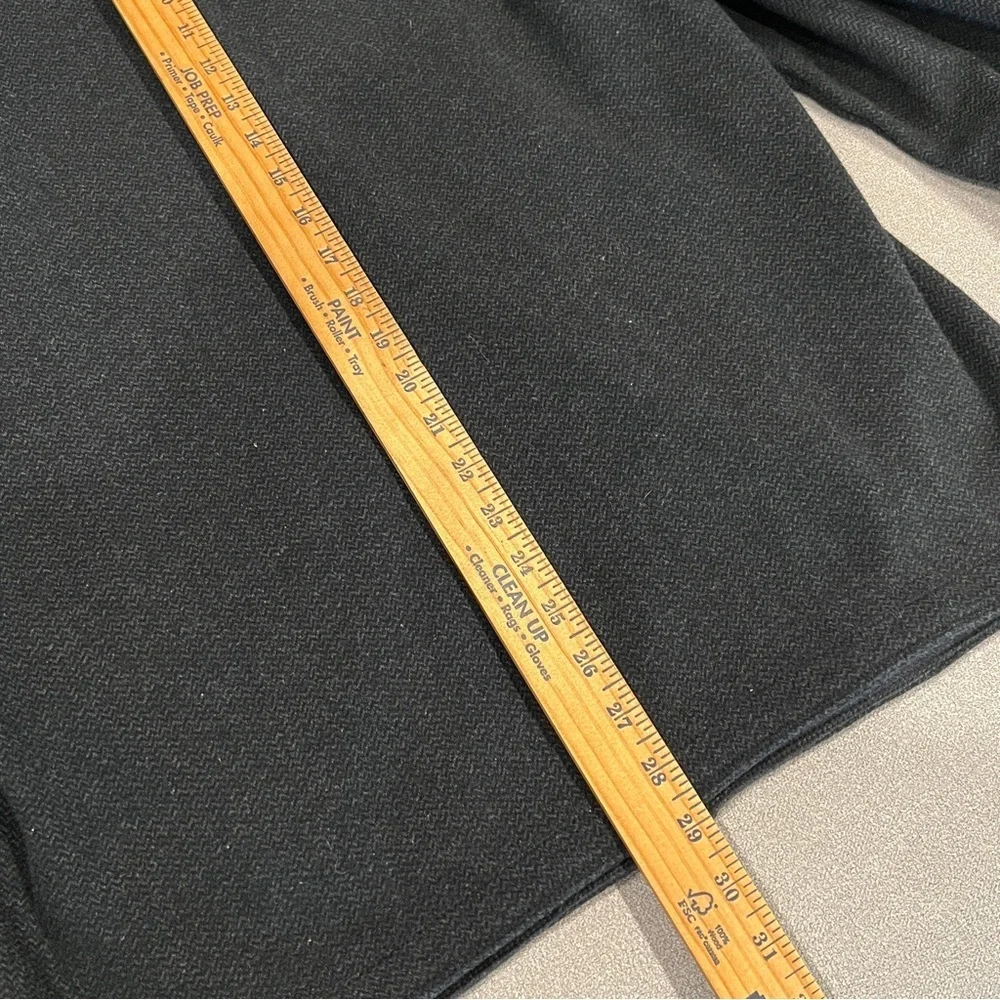 Perry Ellis Men’s Full Zip Rib Knit Ottoman Collard Sweater Black Size L